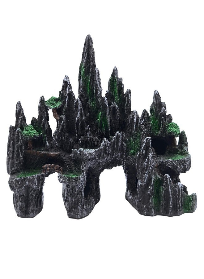 M2cbridge Aquarium Mountain View Ornaments Large Rockery Fish Tank Stone Landscaping Decorations (Garden Mountain) - Image 1